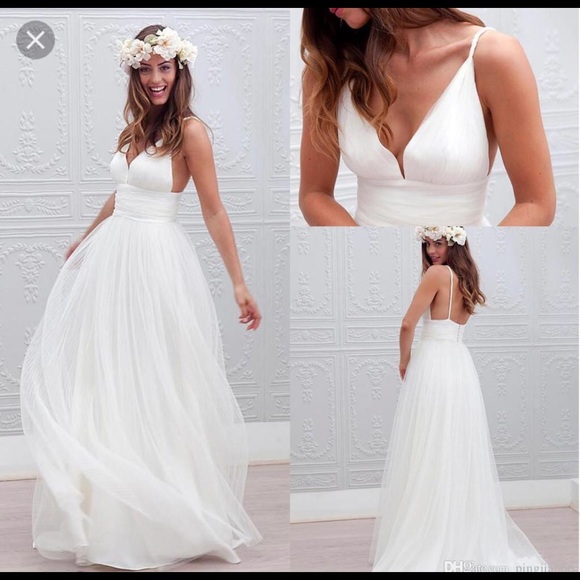Dresses & Skirts - Boho beach wedding dress new size large *free gift